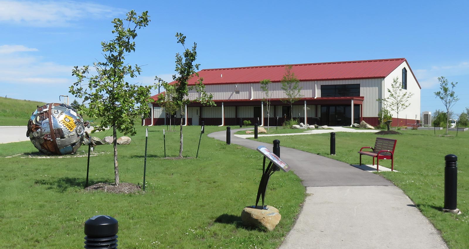 Solid Waste Agency building and pathway