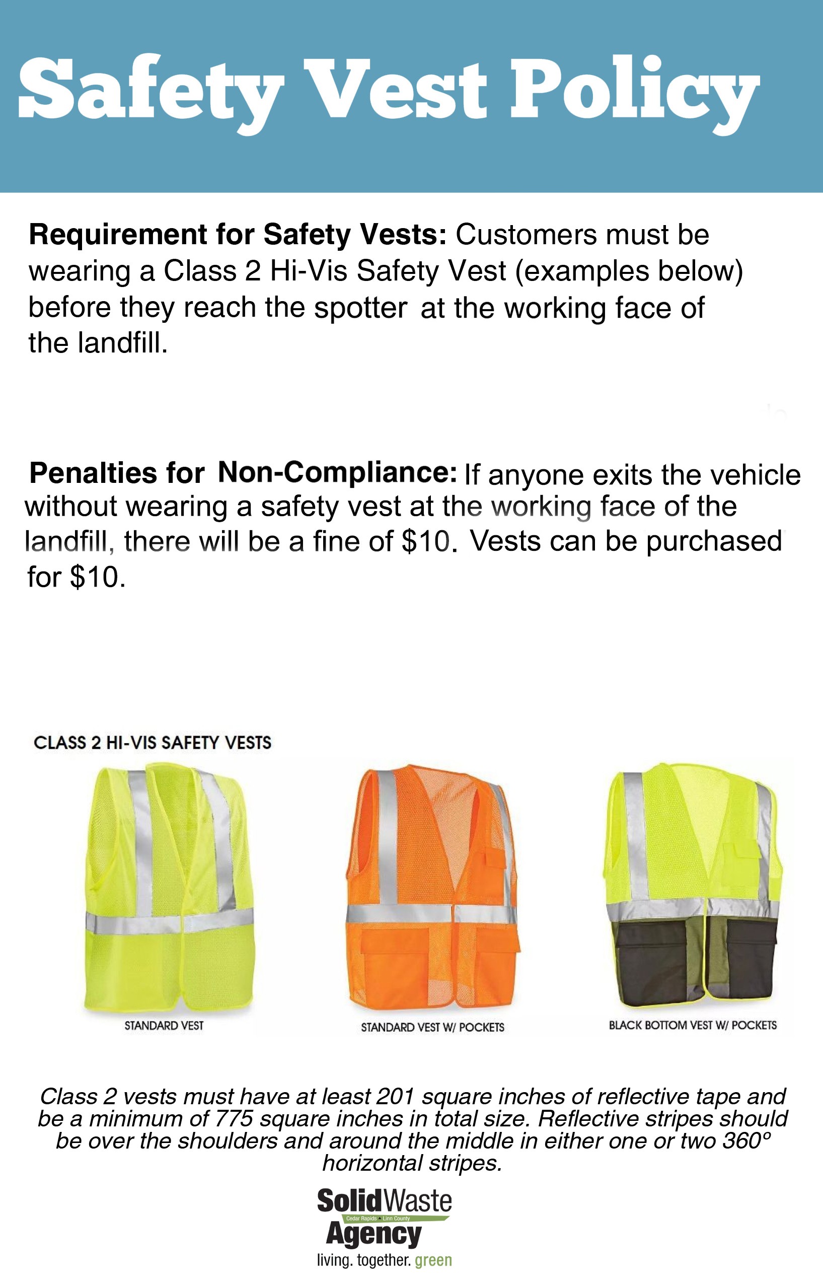 Class 2 Hi-Vis required while in landfill